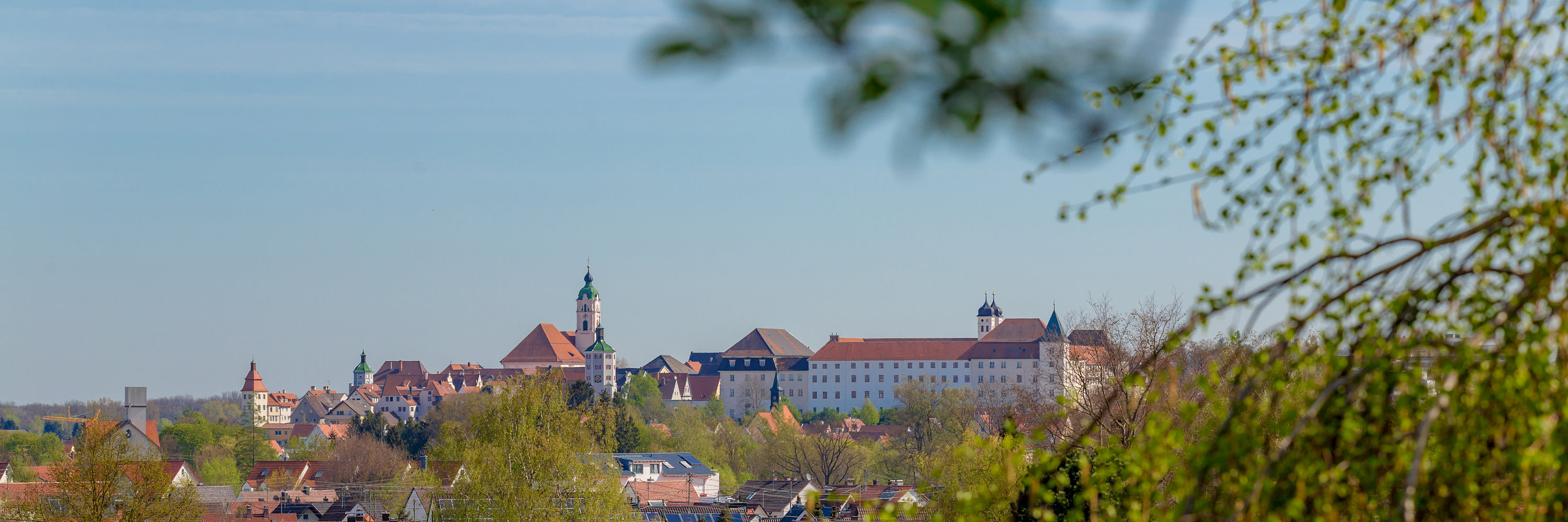 Stadtansicht von Westen. Foto: Philipp Röger für die Stadt Günzburg